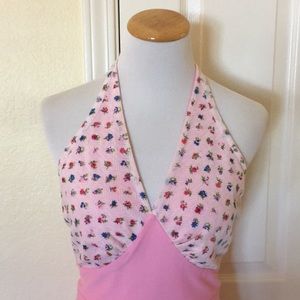 2 pc. Pretty in Pink Vintage Halter Dress wJacket